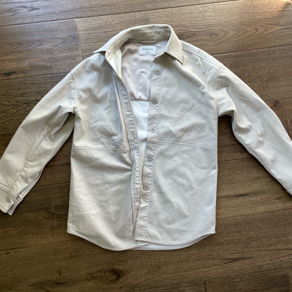 Babaton Light Beige Pelli Shirt Jacket
